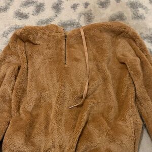 Cozy Brown Faux Fur Pullover